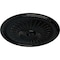 Ekena Millwork Juniper Ceiling Medallion (Fits Canopies up to 7"), Hand-Painted Black Pearl, 36"OD x 1 1/2"P CM36JUBPS - alternate 2